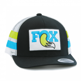 Gorra FOX Throwback Trucker Snapback Negro/Blanco/Cyan TU